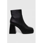 Answear Lab botine femei, culoarea negru, cu toc drept