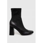 Answear Lab botine femei, culoarea negru, cu toc drept
