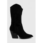 Answear Lab cizme femei, culoarea negru, cu toc drept