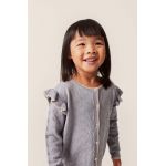 Konges Sløjd cardigan de lână pentru copii culoarea gri, light