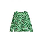 Mini Rodini longsleeve din bumbac pentru copii culoarea verde, modelator