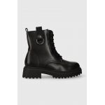 Answear Lab bocanci femei, culoarea negru, cu platforma, izolare usoara