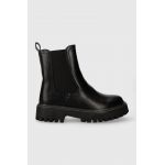 Answear Lab cizme femei, culoarea negru, cu platforma