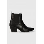 Answear Lab cizme femei, culoarea negru, cu toc drept