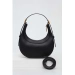 Coccinelle poseta de piele culoarea negru