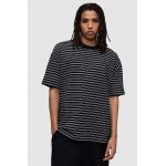 AllSaints tricou din bumbac RICKY SS CREW culoarea negru, modelator