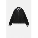 Coccodrillo bluza copii culoarea negru, neted