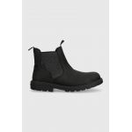 Geox cizme de iarna pentru copii din piele intoarsa J36EXB 00045 J SHAYLAX culoarea negru