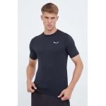 Salewa tricou sport Pedroc Dry Mesh culoarea negru, neted