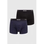 BOSS boxeri 2-pack barbati, culoarea albastru marin