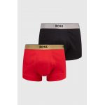 BOSS slip din bumbac 2-pack culoarea rosu