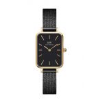 Daniel Wellington ceas Quadro 20X26 Pressed Ashfield femei, culoarea negru