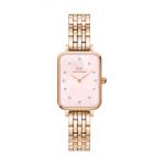 Daniel Wellington ceas Quadro Lumine 20x26 Link femei, culoarea auriu