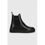 Gant cizme de piele Snowmont femei, culoarea negru, cu platforma, izolat, 27551372.G00