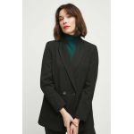 Medicine sacou culoarea negru, cu doua randuri de nasturi, modelator