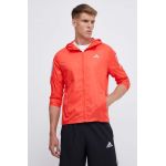 adidas Performance windbreaker Own The Run culoarea rosu, de tranzitie