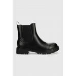 Answear Lab cizme femei, culoarea negru, cu platforma