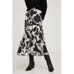 Answear Lab fusta culoarea negru, midi, evazati
