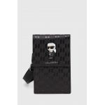 Karl Lagerfeld carcasa de telefon culoarea negru