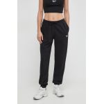 Reebok pantaloni de trening culoarea negru, neted