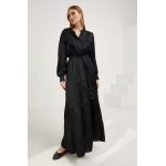 Answear Lab rochie culoarea negru, maxi, evazati