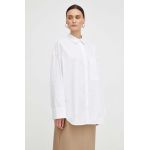 By Malene Birger camasa din bumbac femei, culoarea alb, cu guler clasic, relaxed