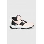 New Balance ghete de iarna pentru copii din piele GT800TP3 culoarea roz