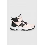 New Balance ghete de iarna pentru copii din piele PT800TP3 culoarea roz