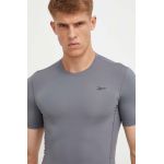 Reebok tricou de antrenament culoarea gri, neted