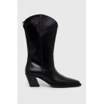Vagabond Shoemakers cizme de piele ALINA femei, culoarea negru, cu toc drept, 5421.501.20