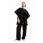 Desigual poncho culoarea negru
