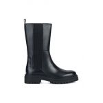 Geox cizme D IRIDEA D femei, culoarea negru, cu toc plat, D36HRD 00043 C9999