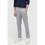 Hollister Co. pantaloni barbati, culoarea gri, mulata