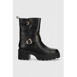 MICHAEL Michael Kors cizme de piele Perry femei, culoarea negru, cu toc drept, 40F3PYME5L