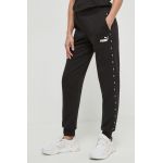 Puma pantaloni de trening Ess Tape culoarea negru, cu imprimeu