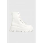 Steve Madden bocanci Over-ride femei, culoarea alb, cu platforma, SM11002720