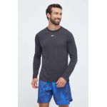 Reebok mânecă lungă de antrenament culoarea gri, neted