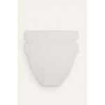women'secret chiloti 2-pack culoarea alb