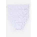 women'secret chiloti 3-pack culoarea alb
