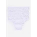 women'secret chiloti 3-pack culoarea alb