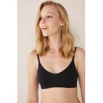 women'secret sutien culoarea negru, neted