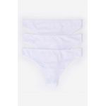 women'secret tanga 3-pack culoarea alb