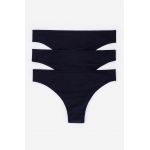 women'secret tanga 3-pack culoarea negru