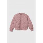 Abercrombie & Fitch geaca bomber pentru copii culoarea roz