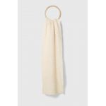 American Vintage esarfa din amestec de lana culoarea bej, neted