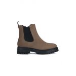Geox ghete chelsea de piele D IRIDEA B ABX A femei, culoarea maro, cu toc plat, D26D0A 00022 C6692