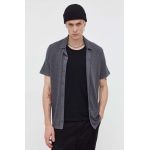 Hollister Co. camasa barbati, culoarea gri, regular