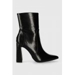 Answear Lab botine femei, culoarea negru, cu toc drept
