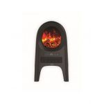 Aeroterma ceramica tip semineu, neagra, cu animatie si telecomanda, putere 2000W / ZLN 5664 Engros