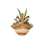 Aranjament, cos mare din ceramica cu flori / EXT 10163 Engros